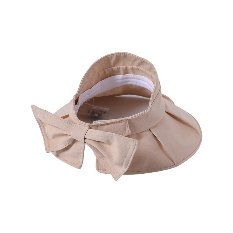 空顶春夏新款休闲游戏蝴蝶结沙滩帽编织女式户外遮阳防晒帽